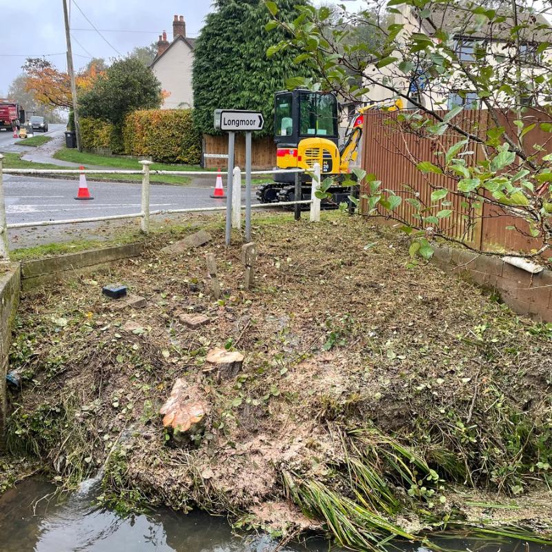 Once the vegetation was cleared our client could properly asses the site.